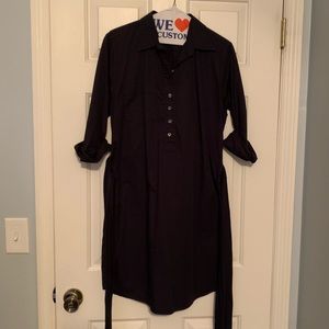 JCrew Factory button down navy dress